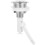 Toilet Water Tank Button Electroplating Single Flush Valve 5