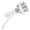 Toilet Water Tank Button Electroplating Single Flush Valve 1
