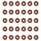 30Pcs Water Plant Fixed Ring for Fish Tank Grass Dark Red Pottery 11