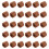 30Pcs Water Plant Fixed Ring for Fish Tank Grass Dark Red Pottery 1