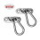 2 Pcs M5 Ceiling Wall Mount Brackets With Swing Hooks For Straps Silver 4