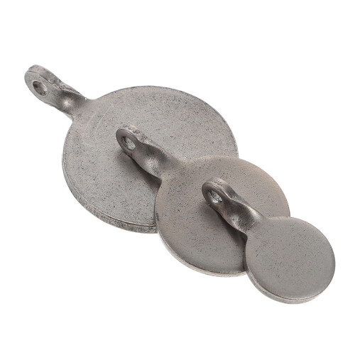 3Pcs Stainless Steel Shooting Training Targets Dark Silver