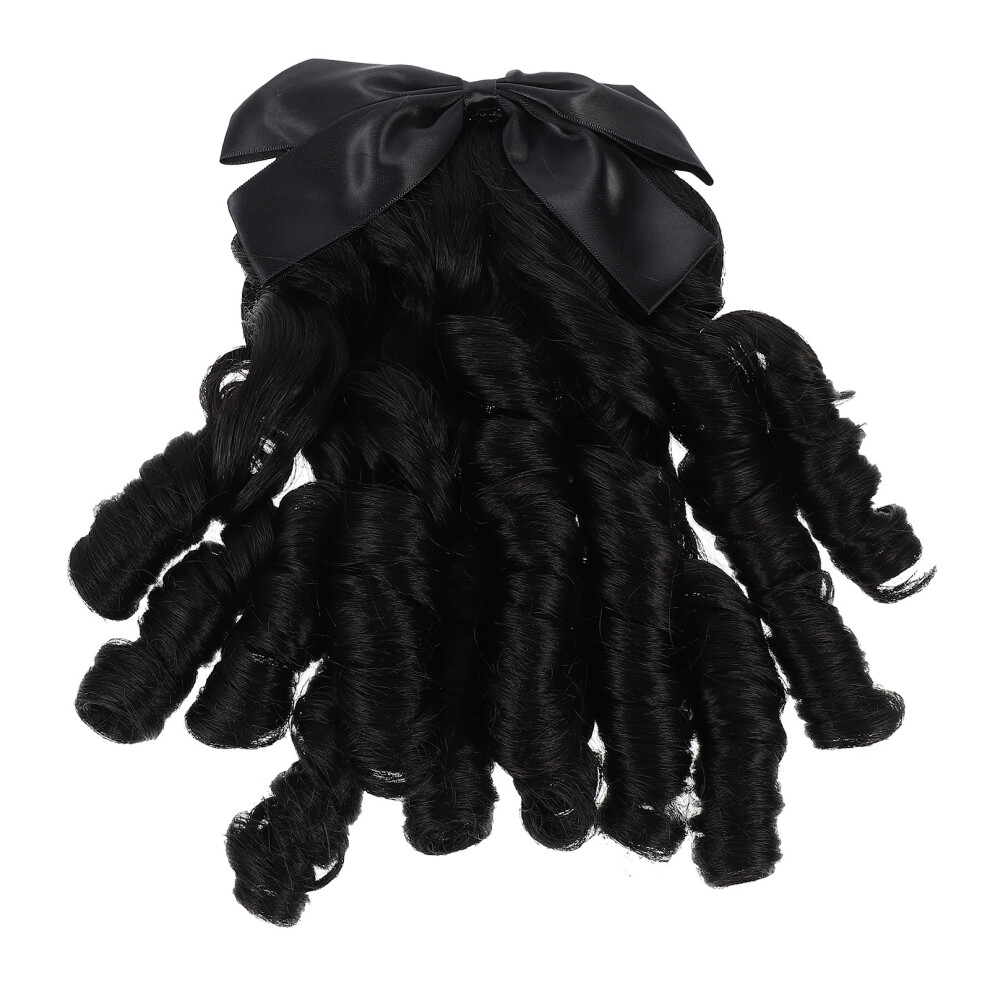 Inoomp Unisex Retro Hairpiece Ponytail Curly Extension Wig For Women