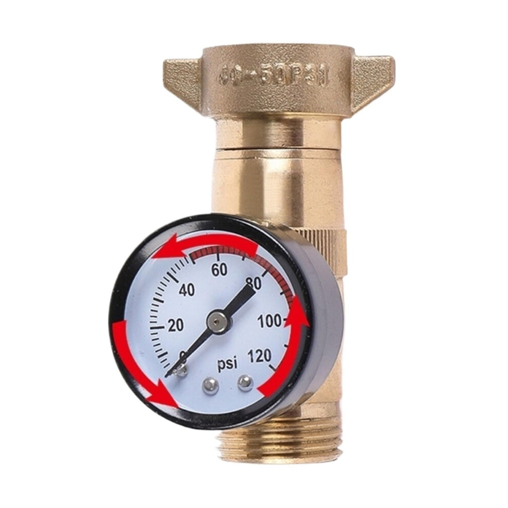 Pressure Reducing Valve 3/4 Inch Lead-Free Brass Rv Water Regulator For Campers Travel Trailer Garden Hose 9393856075676