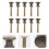20 Sets Mini Mushroom Head Cabinet Knobs Pulls For Jewelry Boxes 5