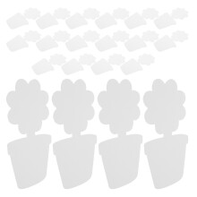 20pcs cardboard flower pot shapes for kids craft and spring art