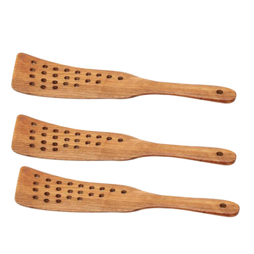 3pcs wooden cookware 24-hole filter for kitchen 1