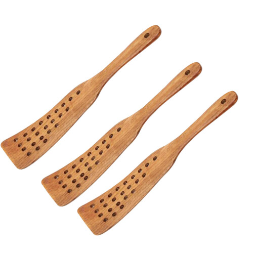 3pcs wooden cookware 24-hole filter for kitchen 2