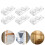 8pcs roller shade safety clips with screws for bead chains and blinds 4