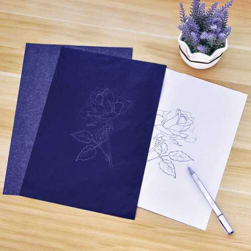 200 pcs graphite carbon transfer tracing paper blue 2