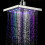 8-Inch Multi-Color Changing LED Light Square Shower Head Nozzle 9