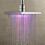 8-Inch Multi-Color Changing LED Light Square Shower Head Nozzle 8