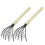 2Pcs hand Rake 5-Tine Beach Shell Rake With Mesh Net 11