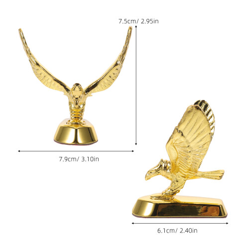 Eagle Hood Ornament Sticker: 3D Vogelslogo Auto Styling 2