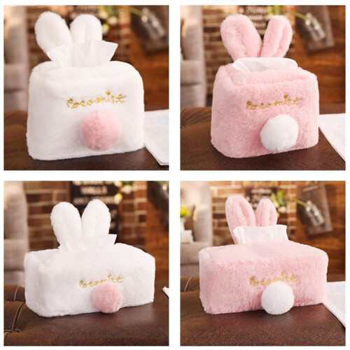 Rabbit Ear Tissuebox Servetcontainer Voor Thuis Bar Kantoor Wit 2