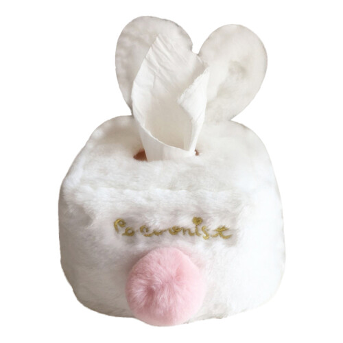 Rabbit Ear Tissuebox Servetcontainer Voor Thuis Bar Kantoor Wit
