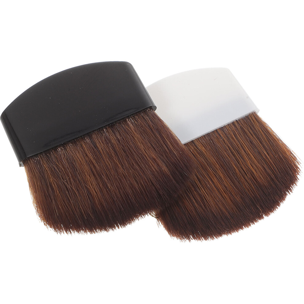 Aboofan 2 Pcs Mini Makeup Brushes Portable Powder Foundation Blush For Cheeks