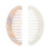 2Pcs Retro Mini Wide Tooth Comb Acetate Hair Comb 7
