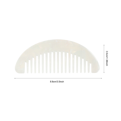 2Pcs Retro Mini Wide Tooth Comb Acetate Hair Comb 1