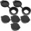 6Pcs Black Rainproof Plastic Cover For Cam Lock Key Panel 18X16 Mm 1