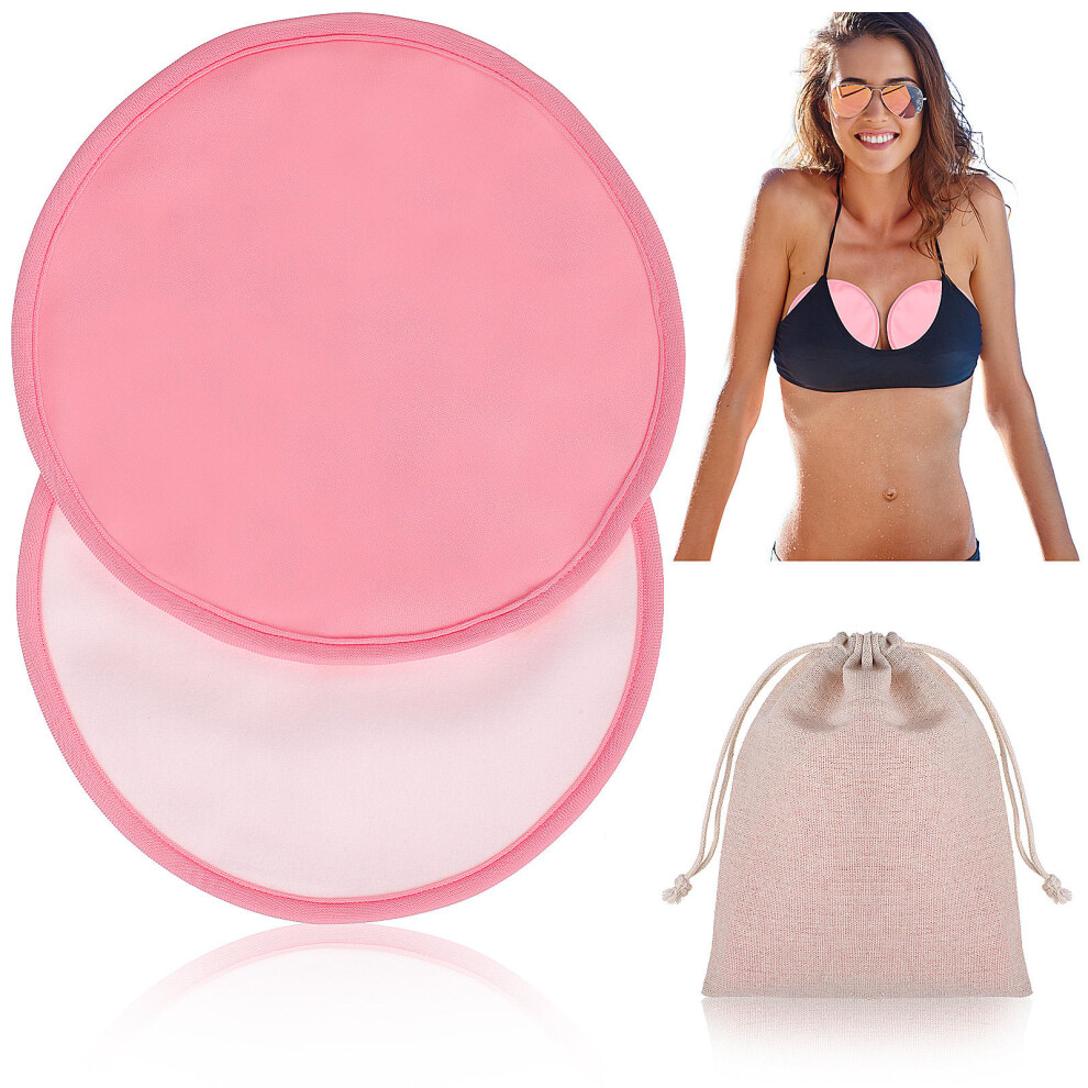 2 Pcs Reusable Castor Oil Pads For Breast Wrap Ohphcall