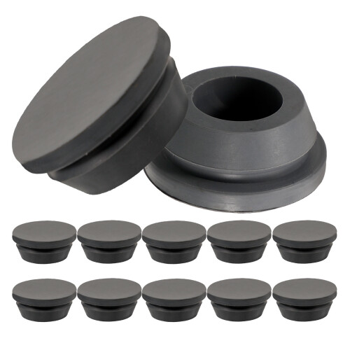 12Pcs Rubber Air Conditioning Drain Hole Plug Stopper