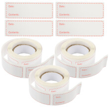 3 Rolls Food Labels For Canning And Prep Removable Stickers