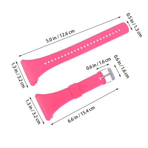 Fashion Watchstrap Plastic Quick Release Band For Ft4 Ft7 Pink 2