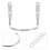 4Pcs U-Shaped Hammer Holder Hook Mallet Tool Belt Wall Mount Rack 9