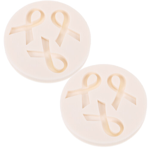 2Pcs Ribbon Shape Silicone Mould For Cake Candy Chocolate Cookie 2