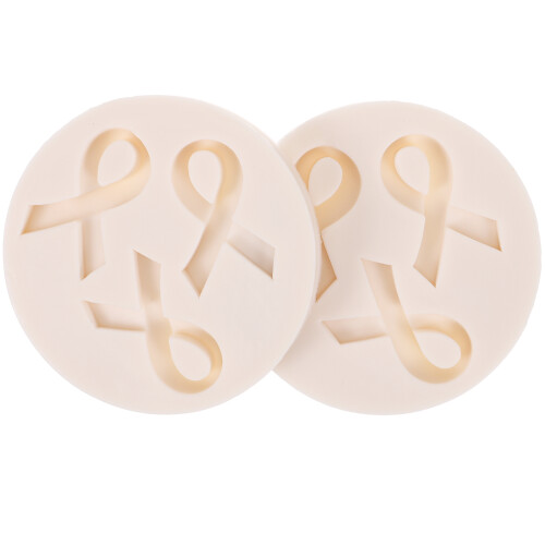 2Pcs Ribbon Shape Silicone Mould For Cake Candy Chocolate Cookie