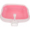 One Set Open Type Cat Toilet Litter Box With 2