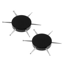 2Pcs Versatile Nail Dotting Pens Black for Home and Salon Manicure Use