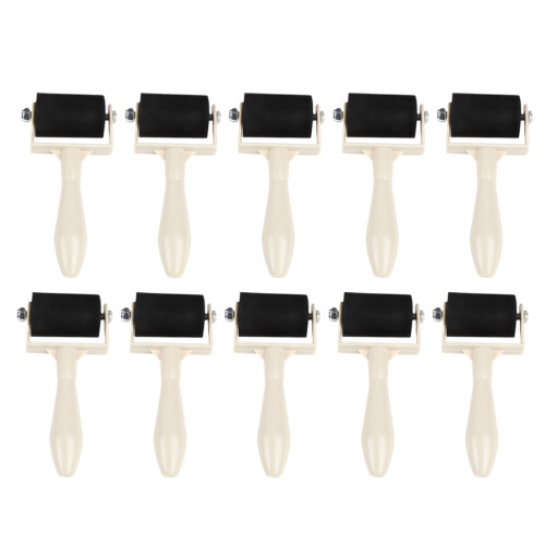 rubber rollers for printmaking paint ink applicator 10pcs