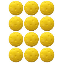 High-Visibility Pickleballs 12-Pack Outdoor Tour-Grade 2.91in Balls Consistent Bounce, Precision Flight for Beginners