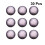 com 30 aplicações resina 12 mm para diy lavanda 3