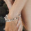 Bell Charm Bracelet Silver Plated Solid Link Chain For Women 6