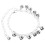 Bell Charm Bracelet Silver Plated Solid Link Chain For Women 5