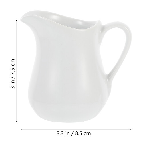 1 Pc Portable Ceramic Milk Jug For Latte Art 1