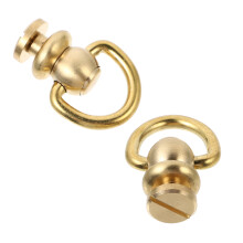 2Pcs Golden Brass Bag Replacement Buckles Lightweight & Practical