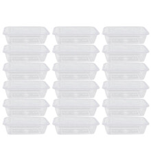 50pcs 1000ml transparent containers for fruit salad takeout