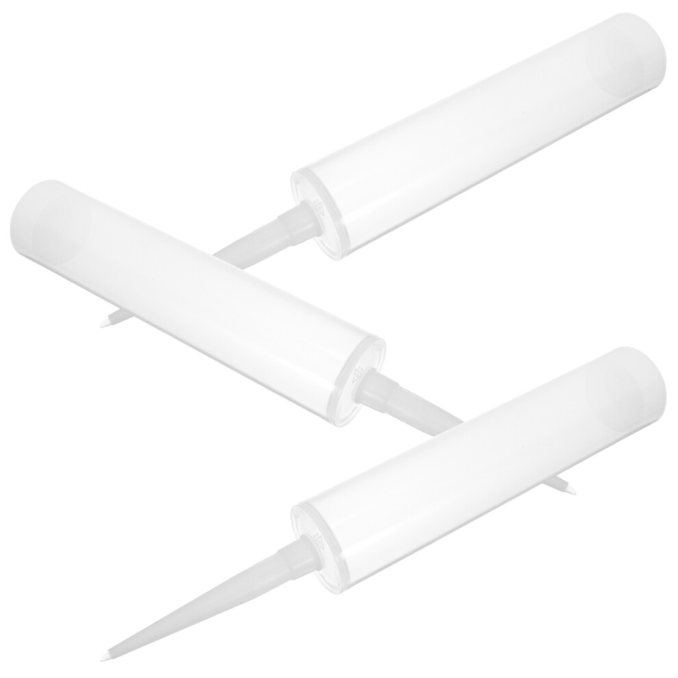 3 Sets 300Ml Reusable Plastic Caulk Tubes For Diy Sealant Repairs 3322069137327