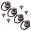 4Pcs Rotatable Rivet Stud D Rings For Backpack Purse Accessories 9