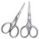 2pcs small stainless steel eyebrow grooming scissors 9