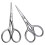 2pcs small stainless steel eyebrow grooming scissors 6