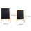 2pcs wooden folding double-sided chalkboard whiteboard memo board 2