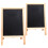 2pcs wooden folding double-sided chalkboard whiteboard memo board 4