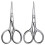 2pcs small stainless steel eyebrow grooming scissors 5