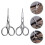 2pcs small stainless steel eyebrow grooming scissors 3