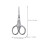 2pcs small stainless steel eyebrow grooming scissors 2